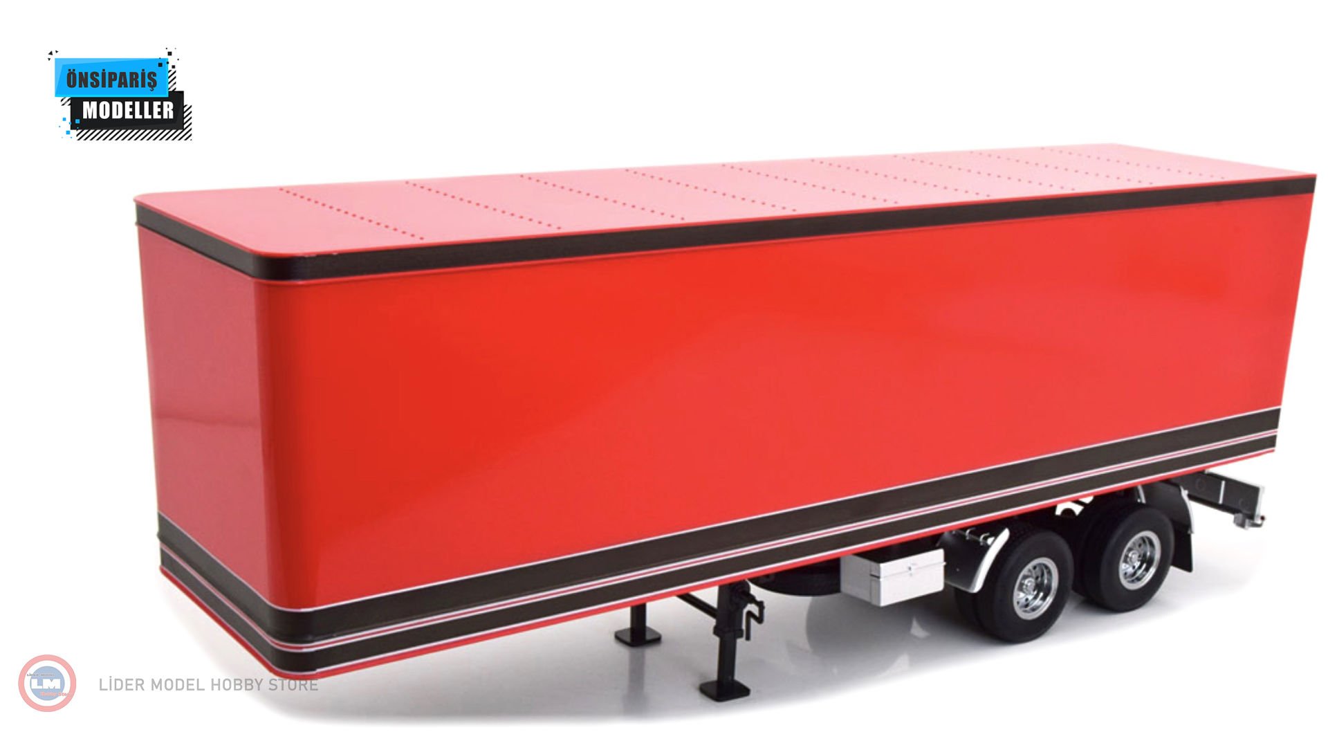 1:18 Road Kings Tır Dorseleri Truck Trailer RK180166 Kırmızı / Siyah