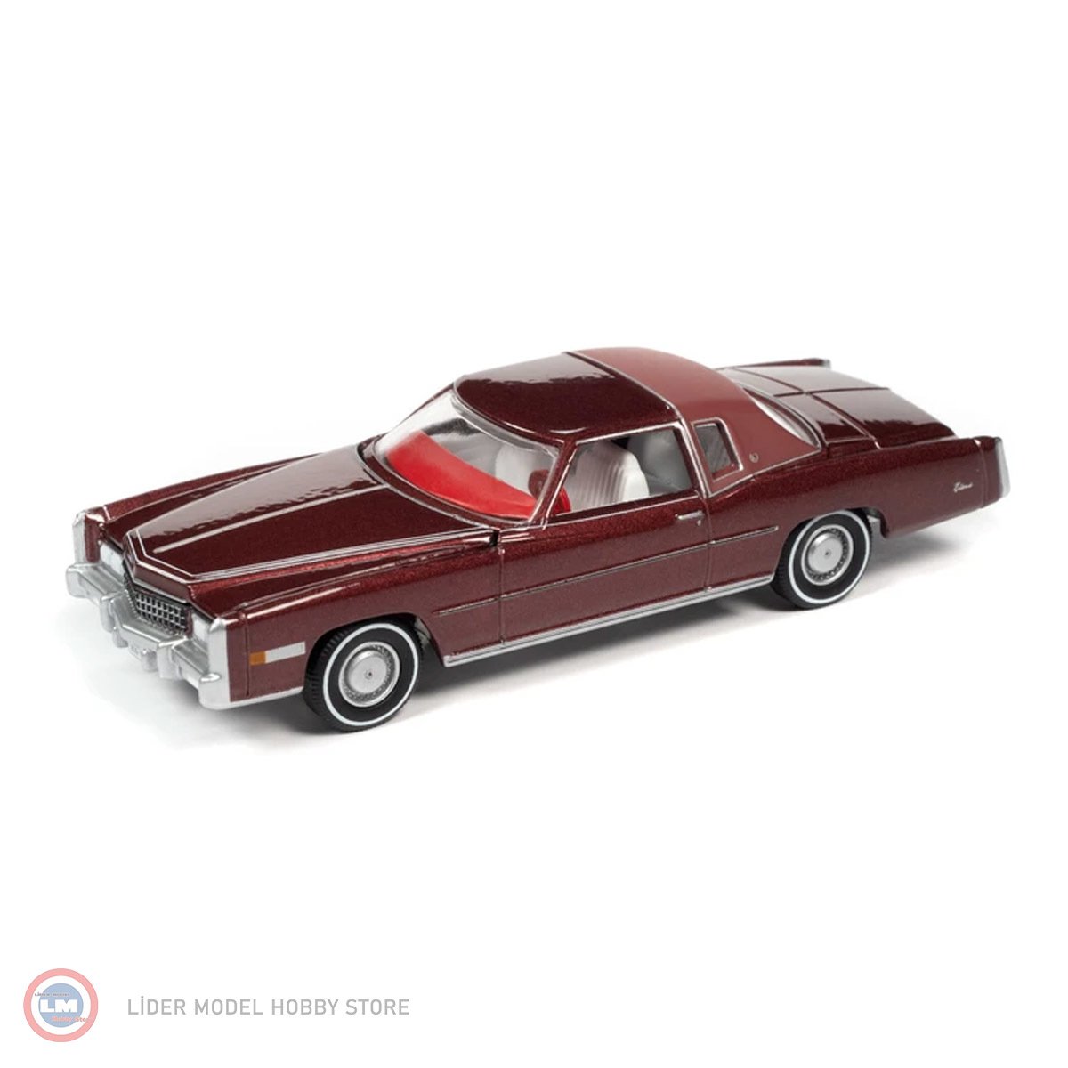 1:64 1975 Cadillac Eldorado Cerise Firemist Poly
