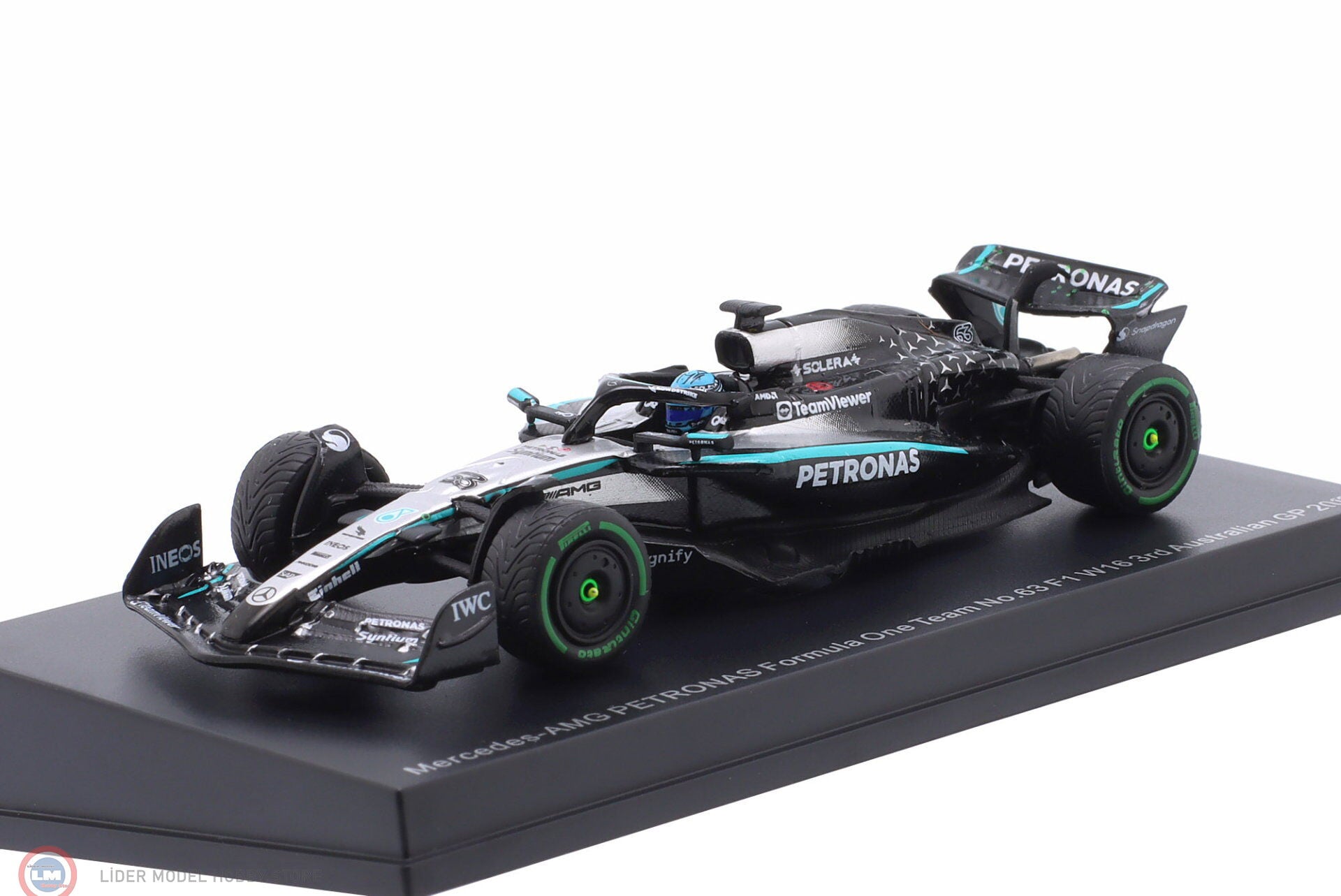 1:64 Spark 2025 Mercedes-AMG F1 W16 E Performence #63 George Russell