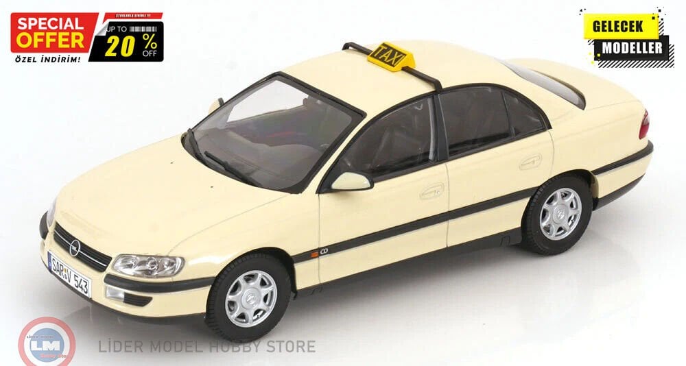 1:18 Triple9 1996 Opel Omega B '' German Taxi ''