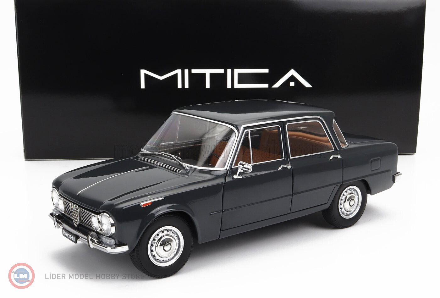 1:18 Mitica 1962 Alfa Romeo GIULIA 1.6 Ti - GRIGIO GRAFITE