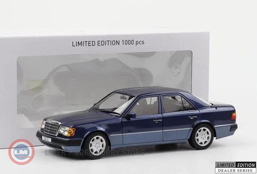 1:18 Norev 1990 Mercedes Benz 500E W124 5.0 V8 Nautic Blue