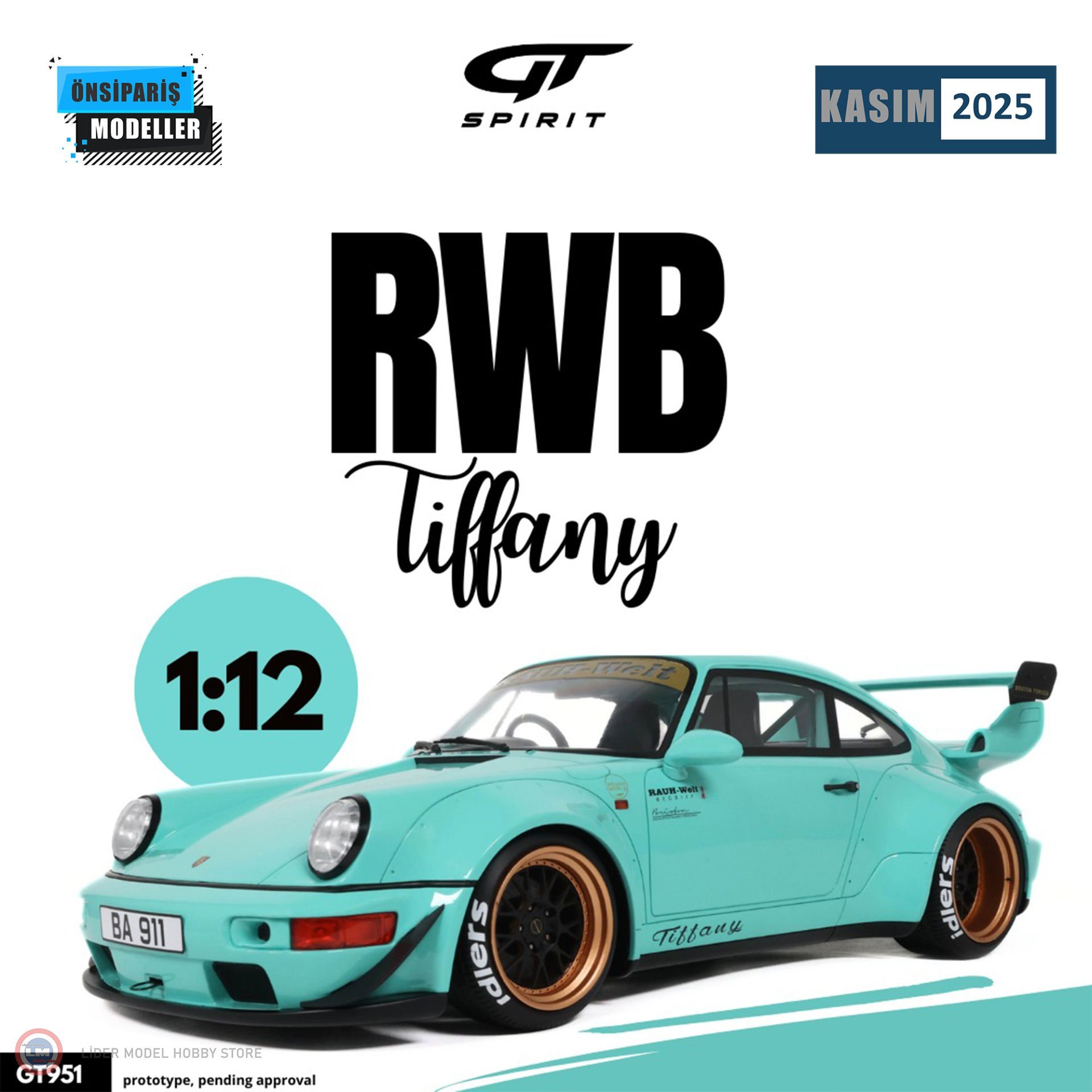1:12 2020 PORSCHE RWB TIFFANY