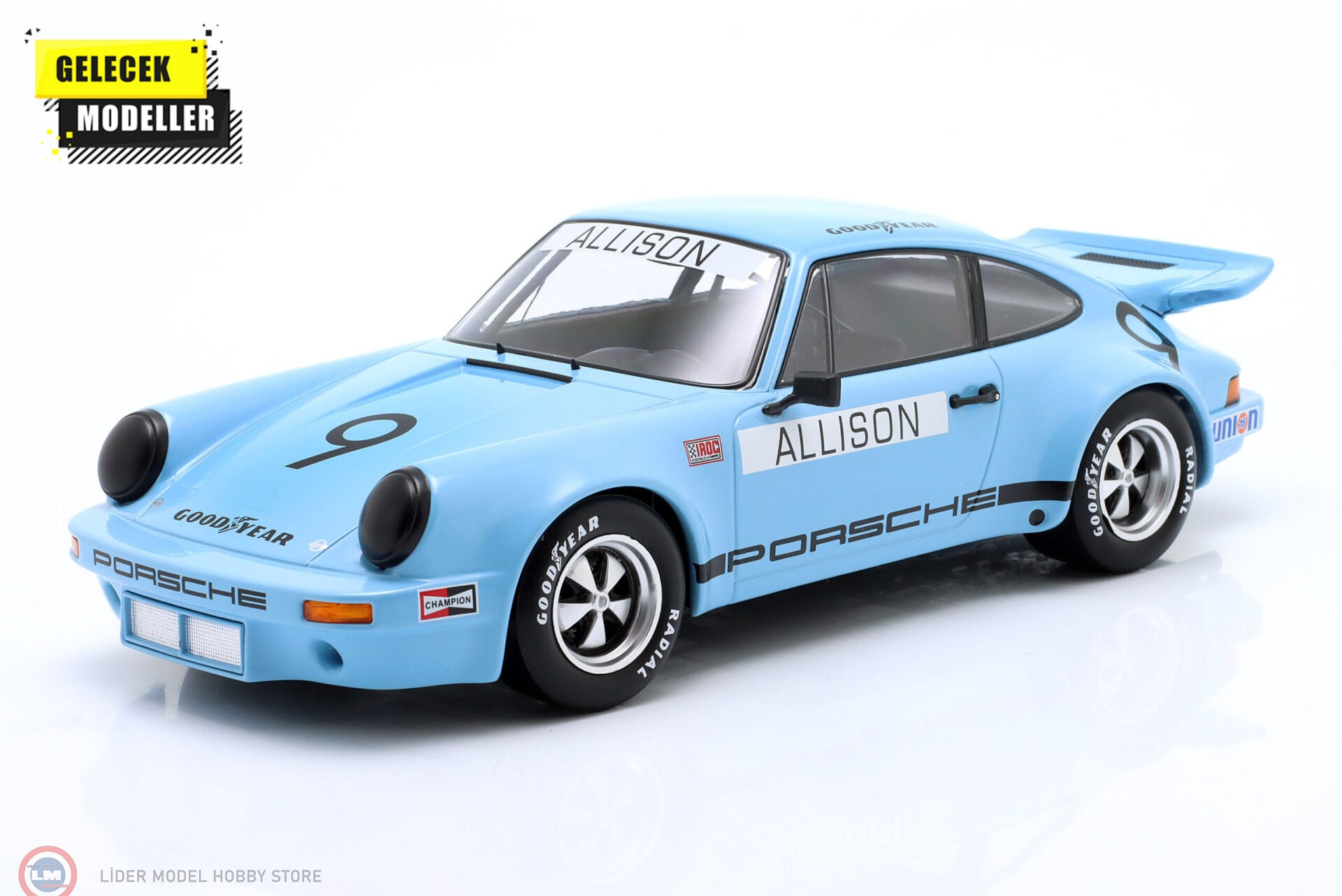 1:18 WERK83 1974 Porsche 911 Carrera 3.0 RSR - #9 Bobby Allison IROC Riverside