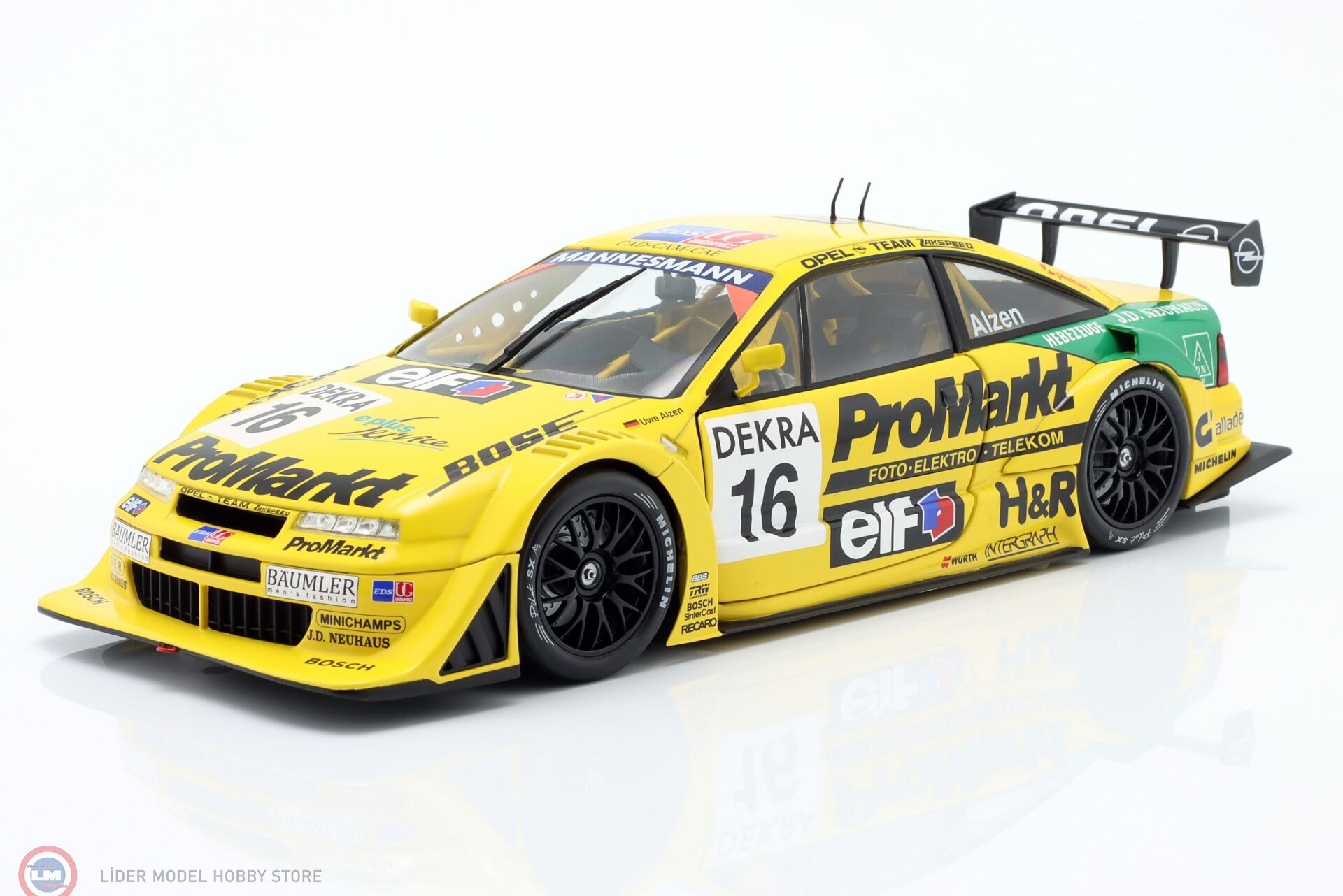 1:18 WERK83 Opel Calibra V6 ITC 1996 #16 - Uwe Alzen - Team Zakspeed