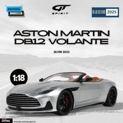 1:18 2023 ASTON MARTIN DB12 VOLANTE SILVER