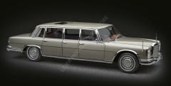 1:18 1963 Mercedes Benz S Class 600 Pullman W100 6 Doors Limousine with Sunroof
