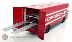 1:18 Mercedes Benz O317 Renntransporter Porsche