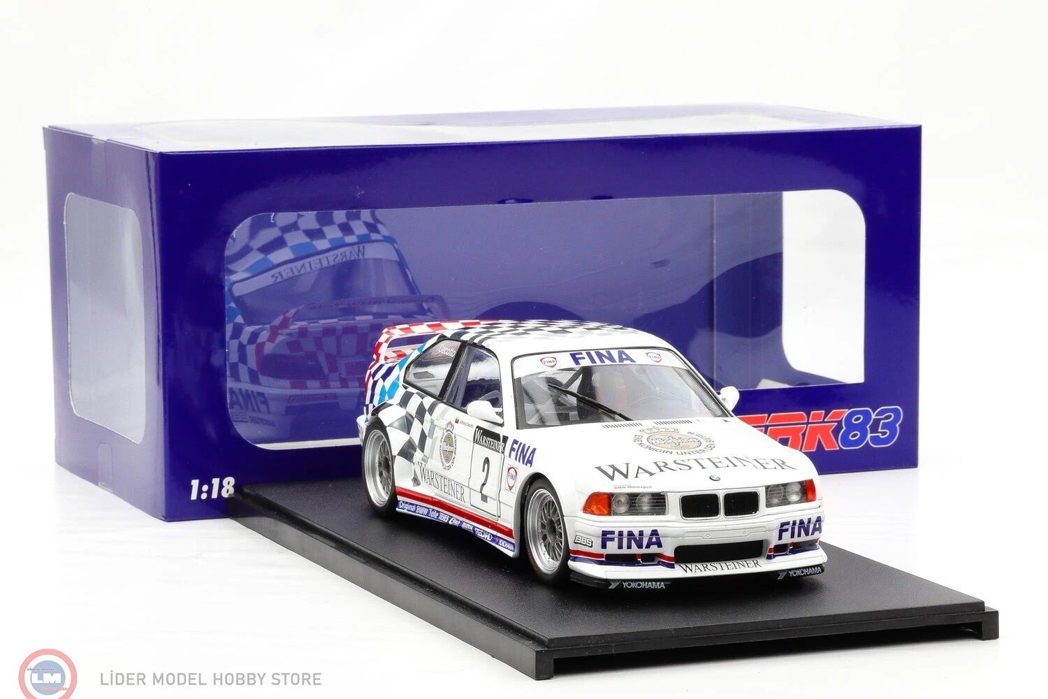 1:18 WERK83 BMW M3 E36 GTR - #2 ADAC GT-CupChampion 1993 - Johnny Cecotto