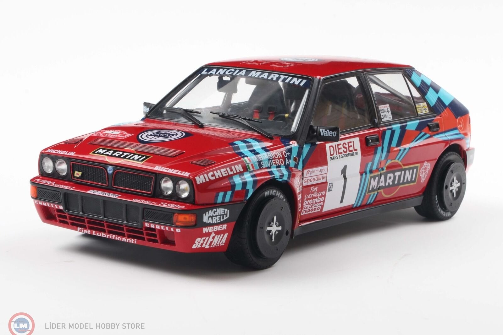 1:18 Solido Lancia Delta HF Integrale #1 Sieger Rallye San Remo 1989 Biasion, Siviero