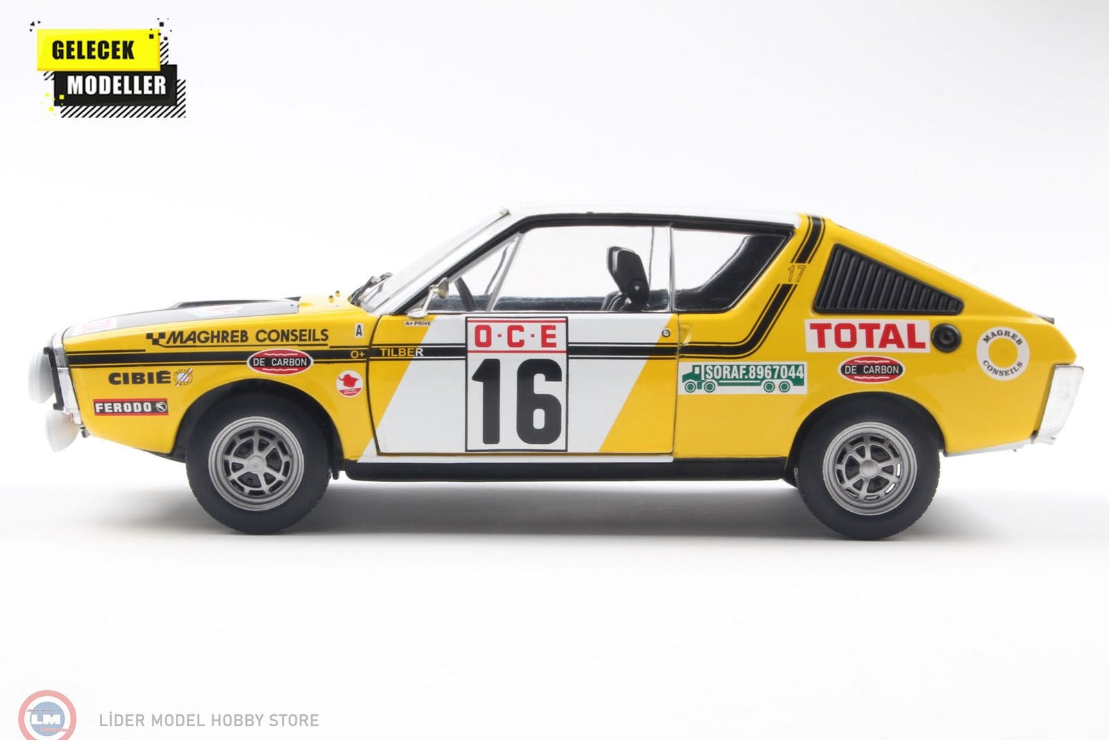 1:18 Solido Renault 17 Gordini #16 6th Rallye Morocco 1976 Prive, Tilber