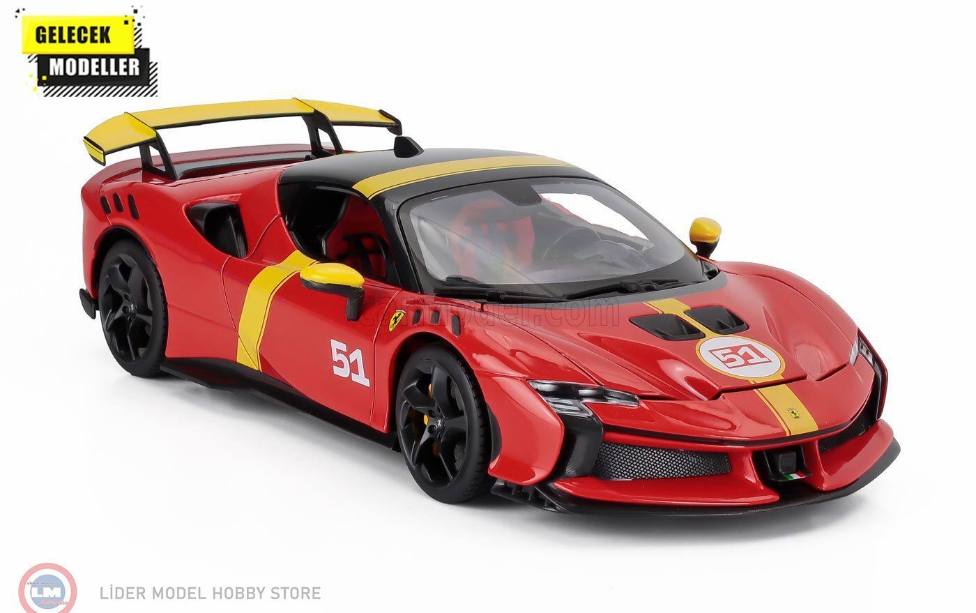 1:18 Burago 2024 Ferrari SF90XX - #51 - 24h Le Mans Winner Livery