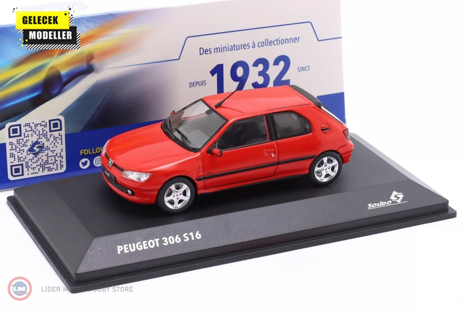 1:43 Solido 2002 Peugeot 306 GTI S16