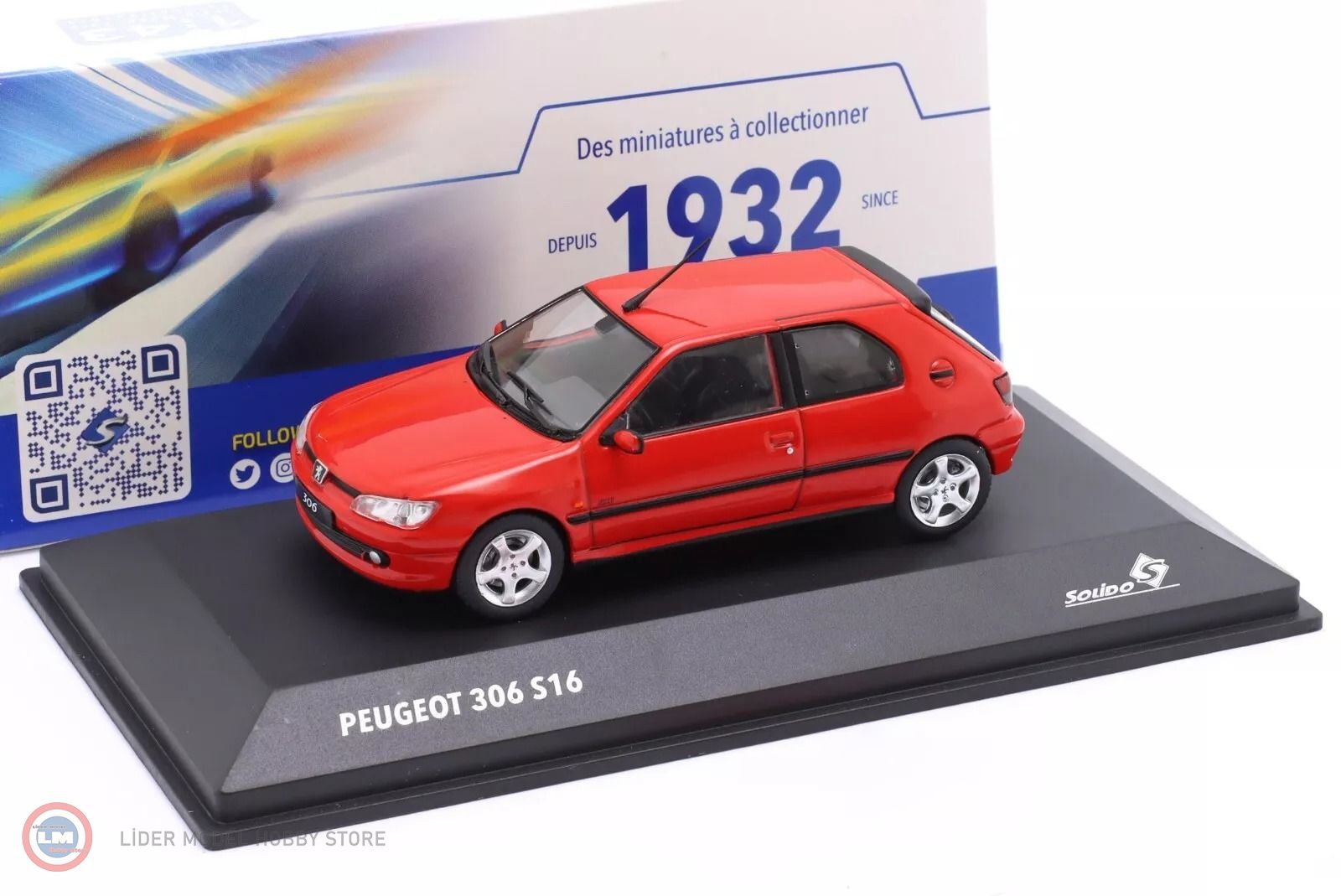 1:43 Solido 2002 Peugeot 306 GTI S16