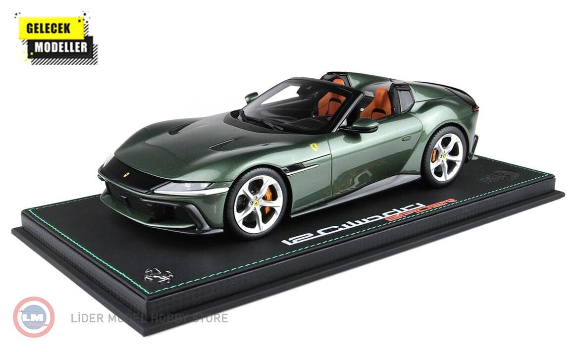 1:18 BBR 2024 Ferrari 12 Cilindri Spider Verde Toscana