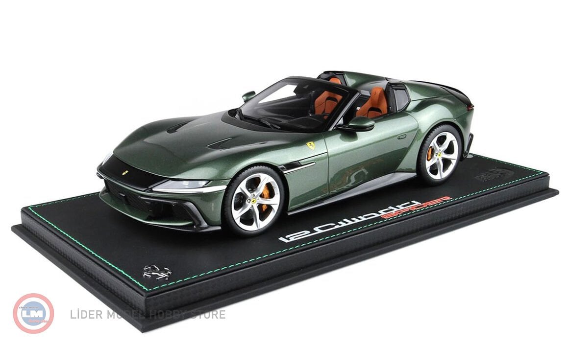 1:18 BBR 2024 Ferrari 12 Cilindri Spider Verde Toscana