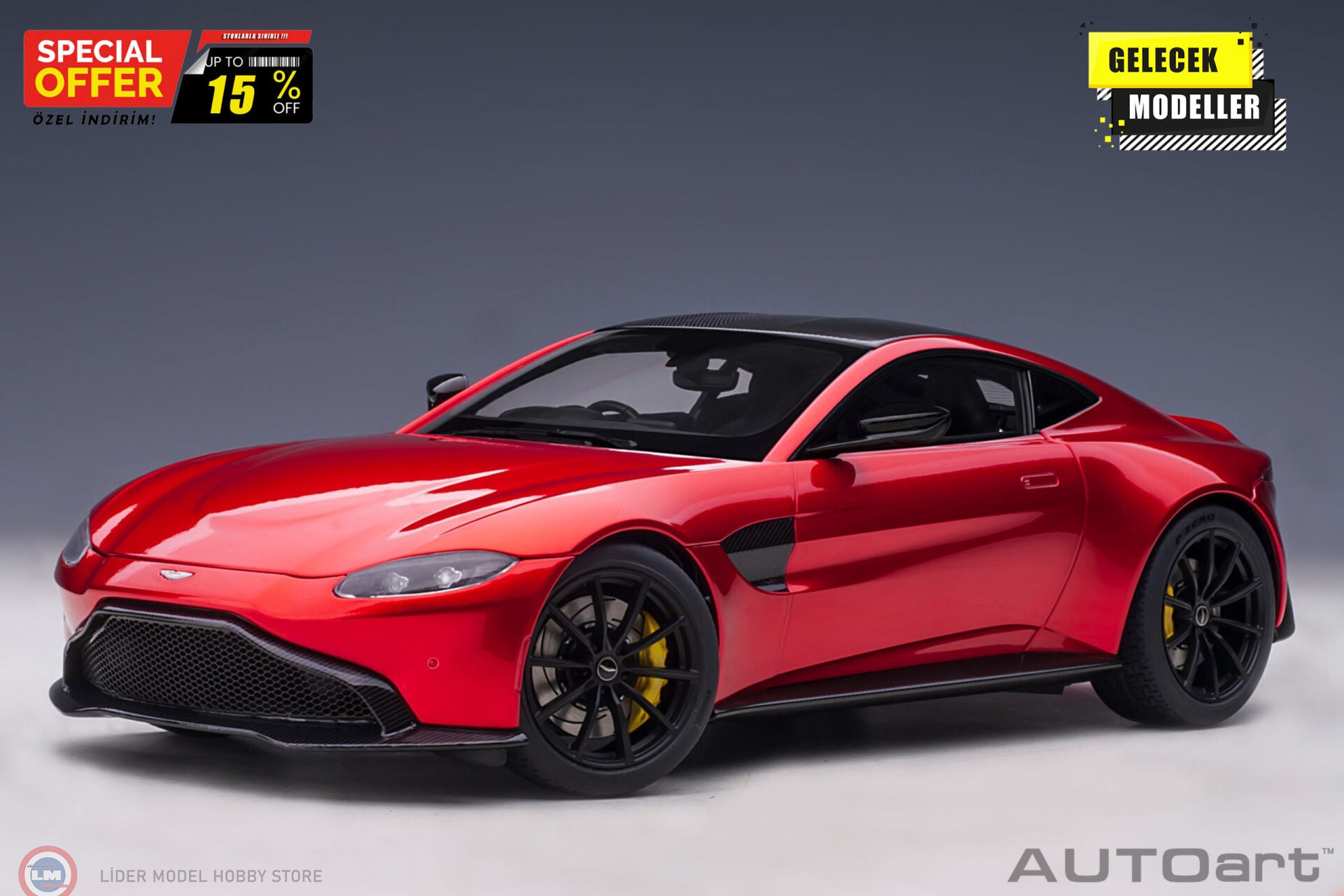 1:18 Autoart 2019 Aston Martin Vantage - Hyper Red