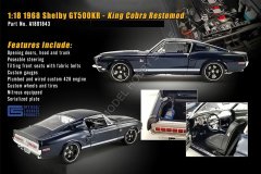 1:18 1968 Ford Mustang Shelby GT500 KR King Cobra