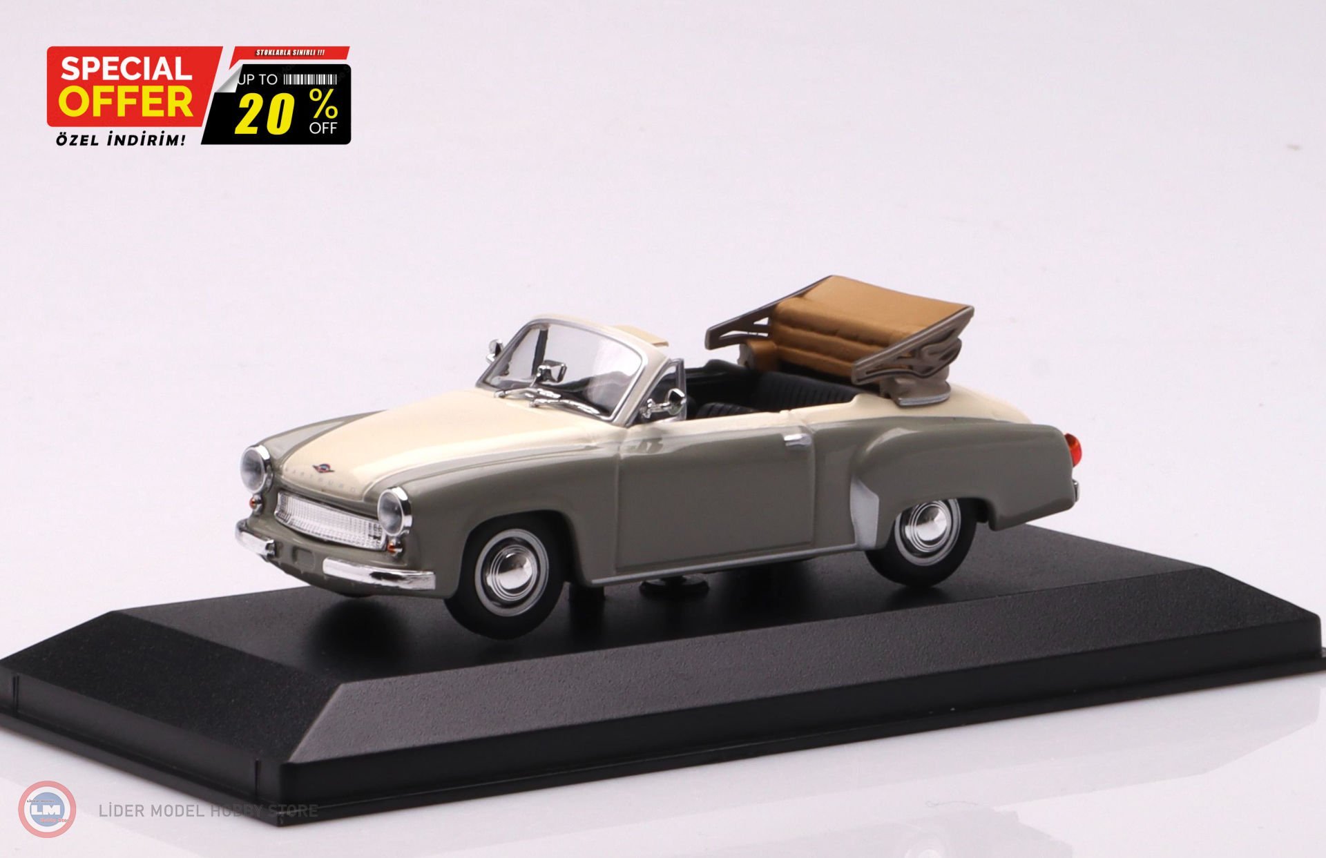 1:43 Maxichamps 1958 Wartburg A 311 CABRIOLET