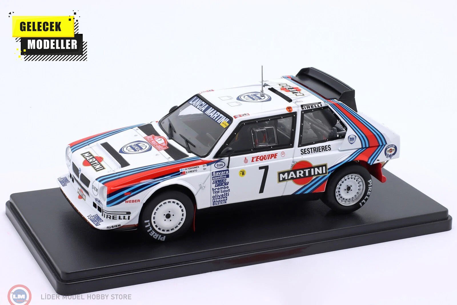 1:24 Atlas 1986 Lancia Delta S4 #7 - Winner Rallye Monte Carlo