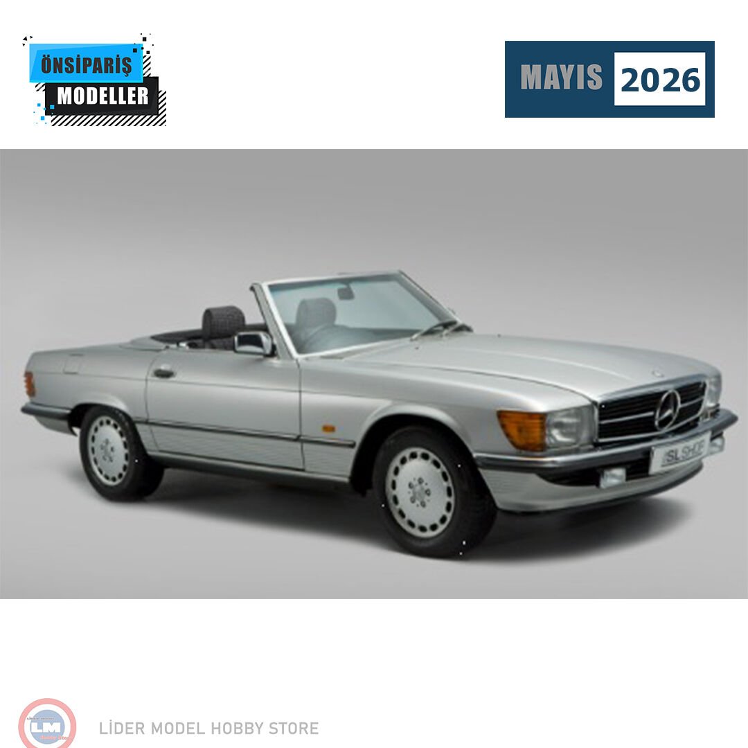 1:18 Norev 1986 Mercedes Benz 450SL Cabriolet R107 Astral Silver
