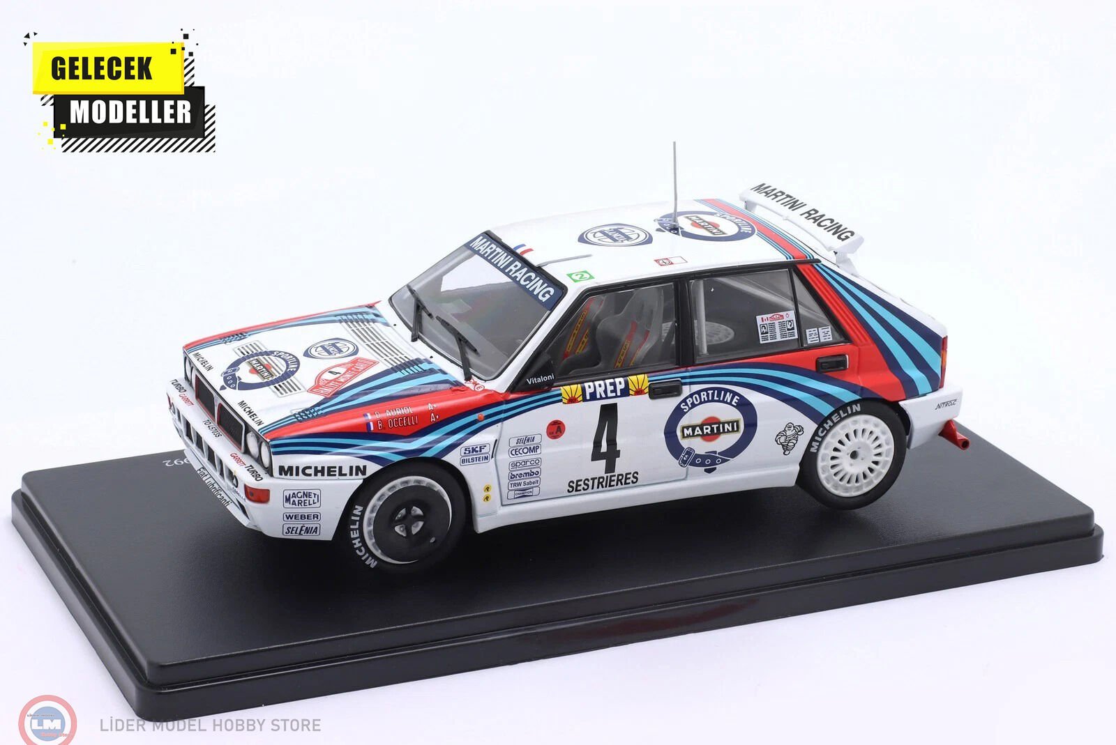 1:24 Atlas 1992 Lancia Delta HF Integrale #4 Winner Rallye Monte Carlo