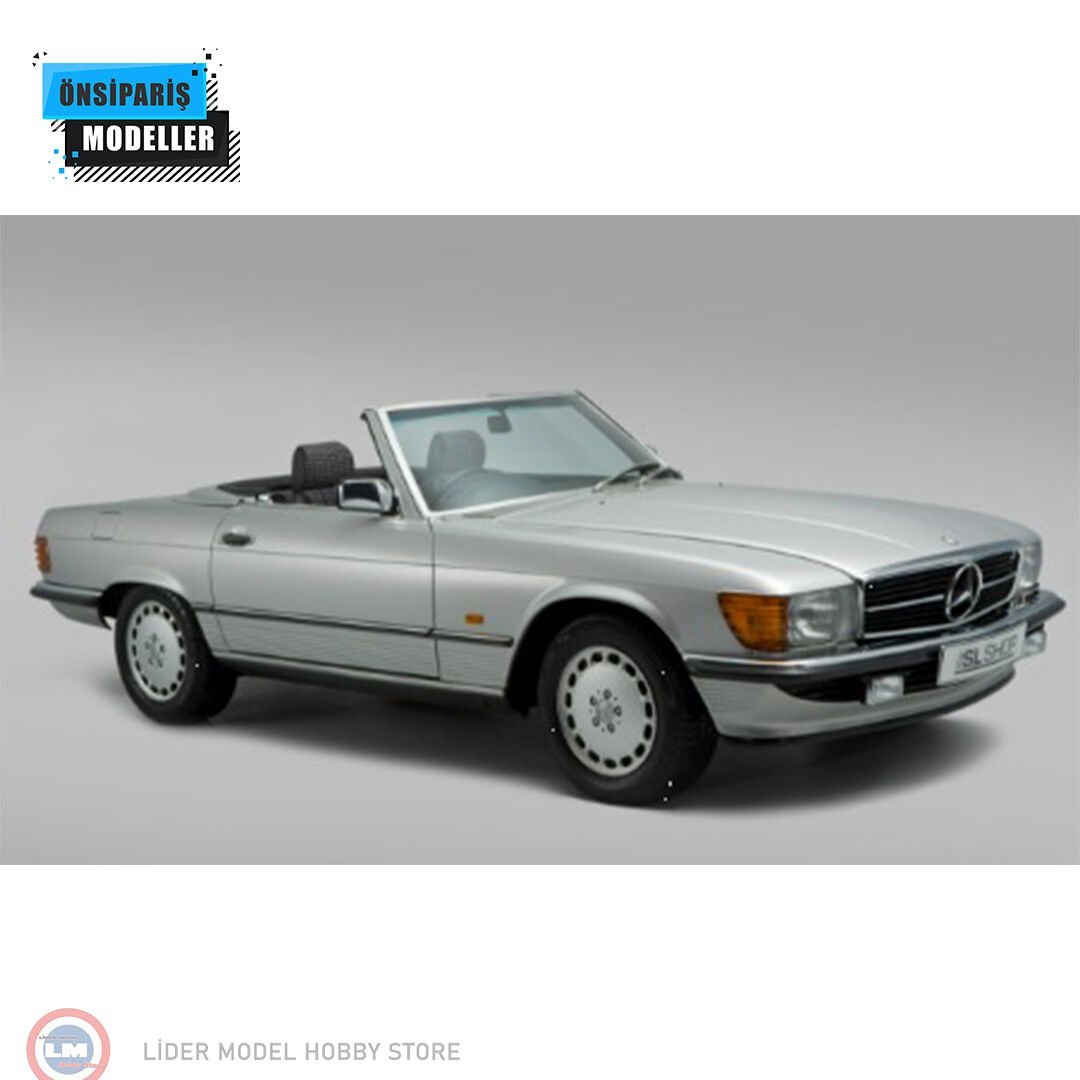 1:18 Norev 1986 Mercedes Benz 450SL Cabriolet R107 Astral Silver
