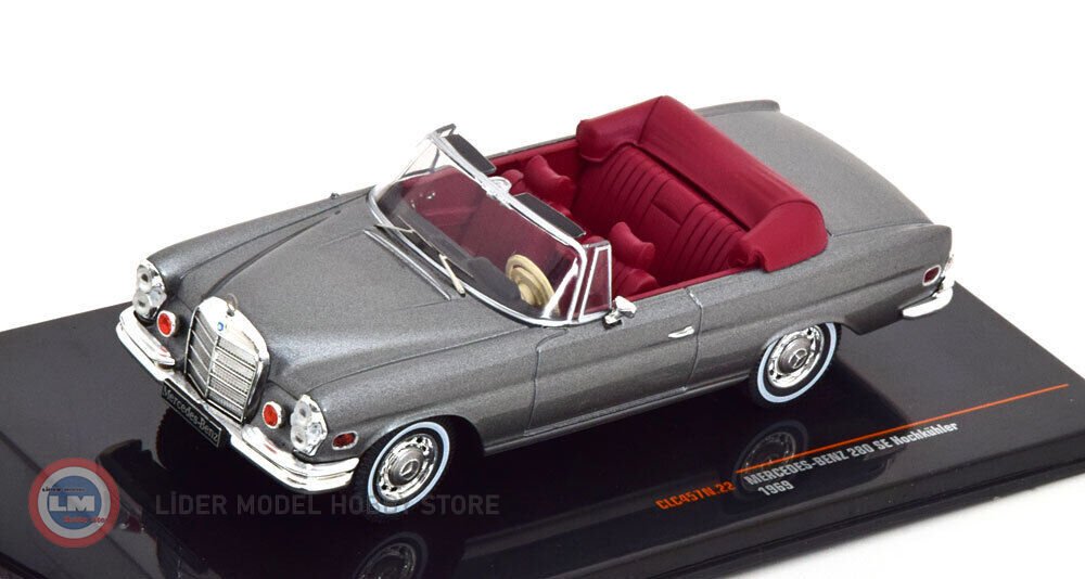 IXO MODELS 1/43 MERCEDES-BENZ 280 SE 3.5  W111 1969 Grigio Metallizzato 4895102338184