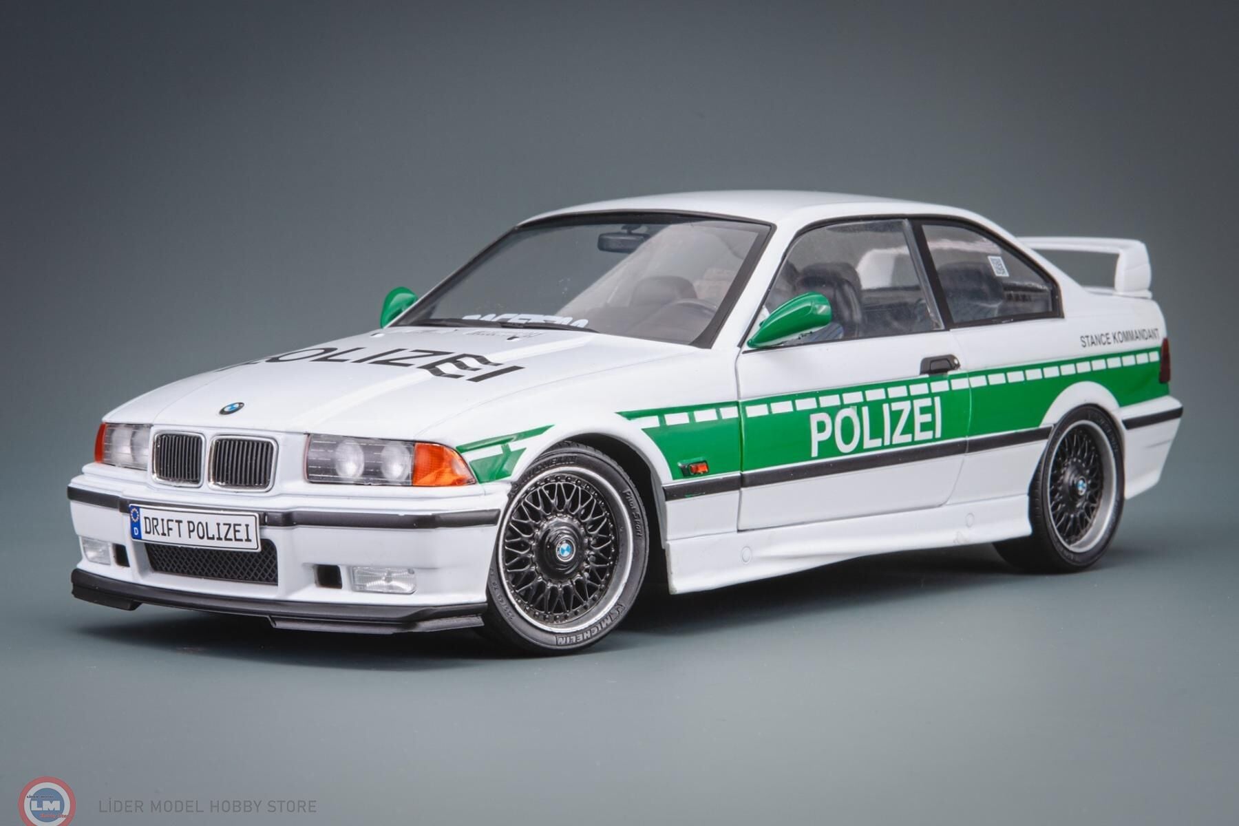 1:18 Solido 1991 BMW E36 M3 Coupe DRIFT POLIZEI