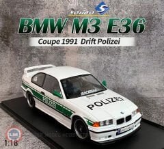 1:18 Solido 1991 BMW E36 M3 Coupe DRIFT POLIZEI