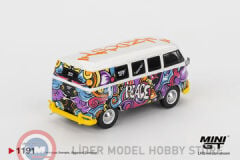 1:64 Mini GT 1967 Volkswagen T1 Bus 1967 '' Mizu Design Hippie