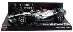 1:43 Minichamps 2022 Mercedes Benz AMG W13 #63 - GEORGE RUSSELL - BRITISH GP - Formula 1
