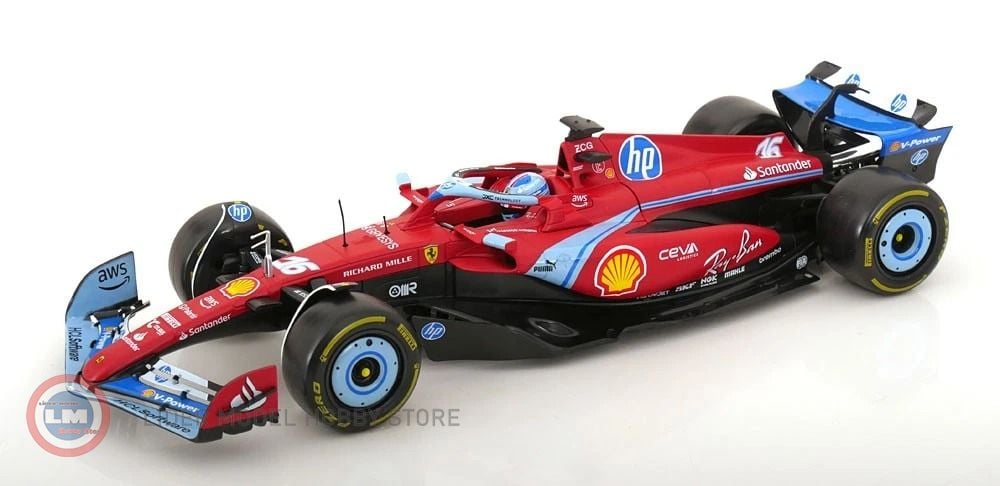 1:18 Burago 2024 FERRARI - F1 SF-24 TEAM SCUDERIA FERRARI #16 - CHARLES LECLERC