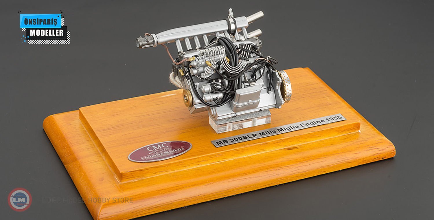 1:18 CMC Mercedes Benz 300 SLR Engine with Showcase
