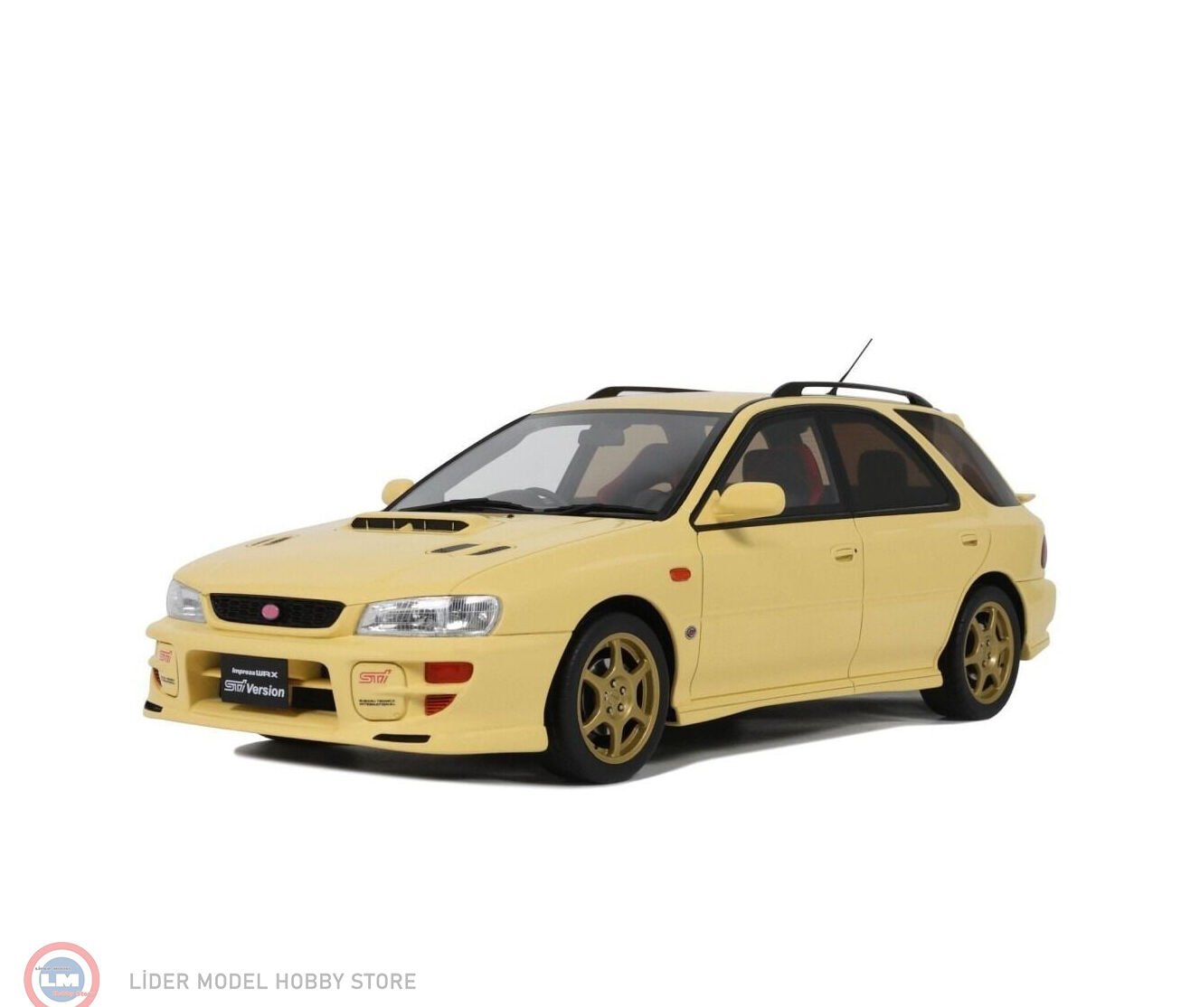 1:18 OTTO 1999 Subaru Impreza WRX STI Verison 6 Station Wagon Cashmere Yellow