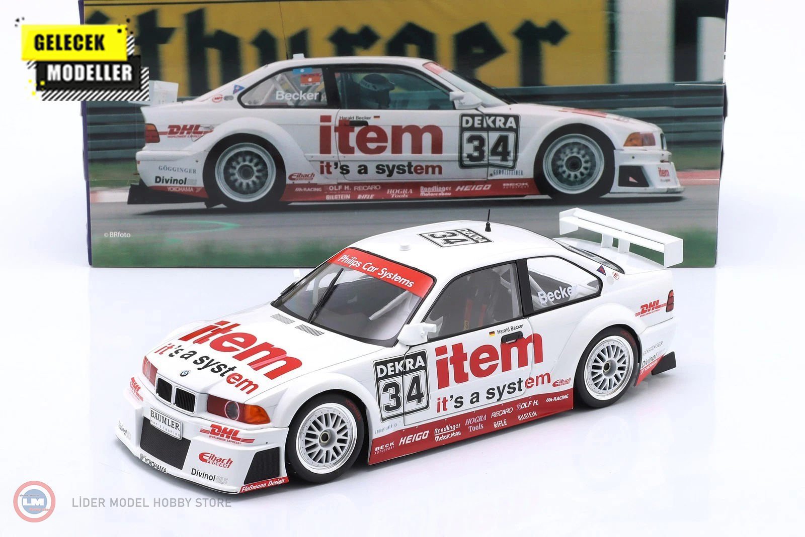 1:18 WERK83 1994 BMW 325i Coupe E36 DTM #34 DTM - Harald Becker