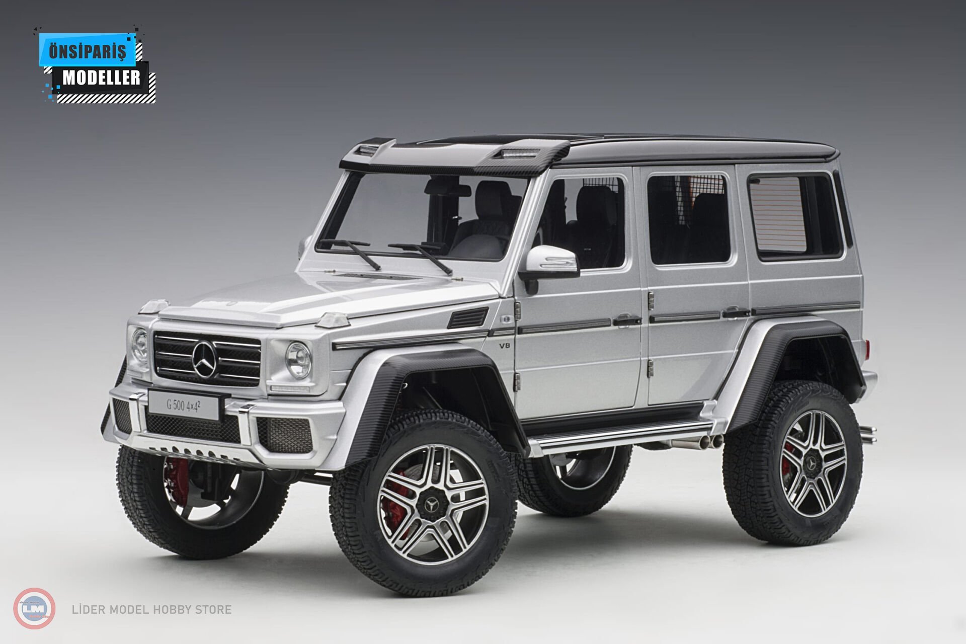 ゲレンデ　1/18Mercedes-Benz G500 Autoart - 1:18 Mercedes Benz G500 4×4² Gri - 13.425,13 TL - 12.753