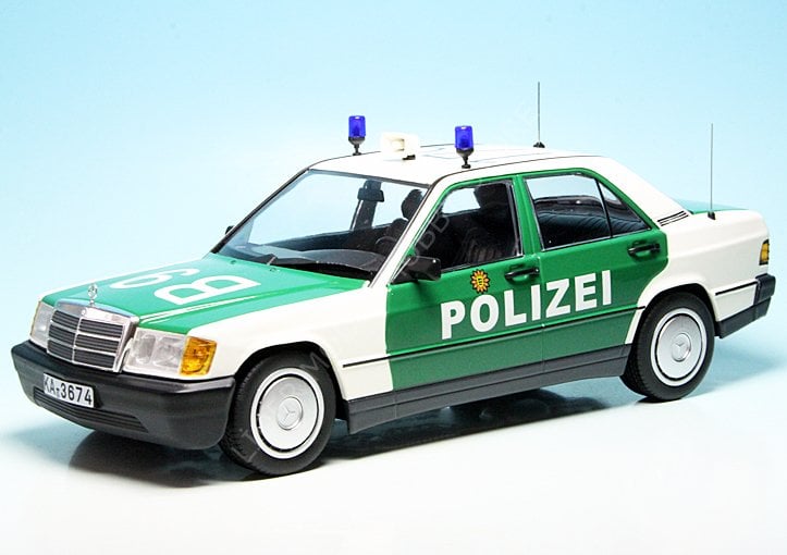1:18 1982 Mercedes-Benz 190E W201 Polizei
