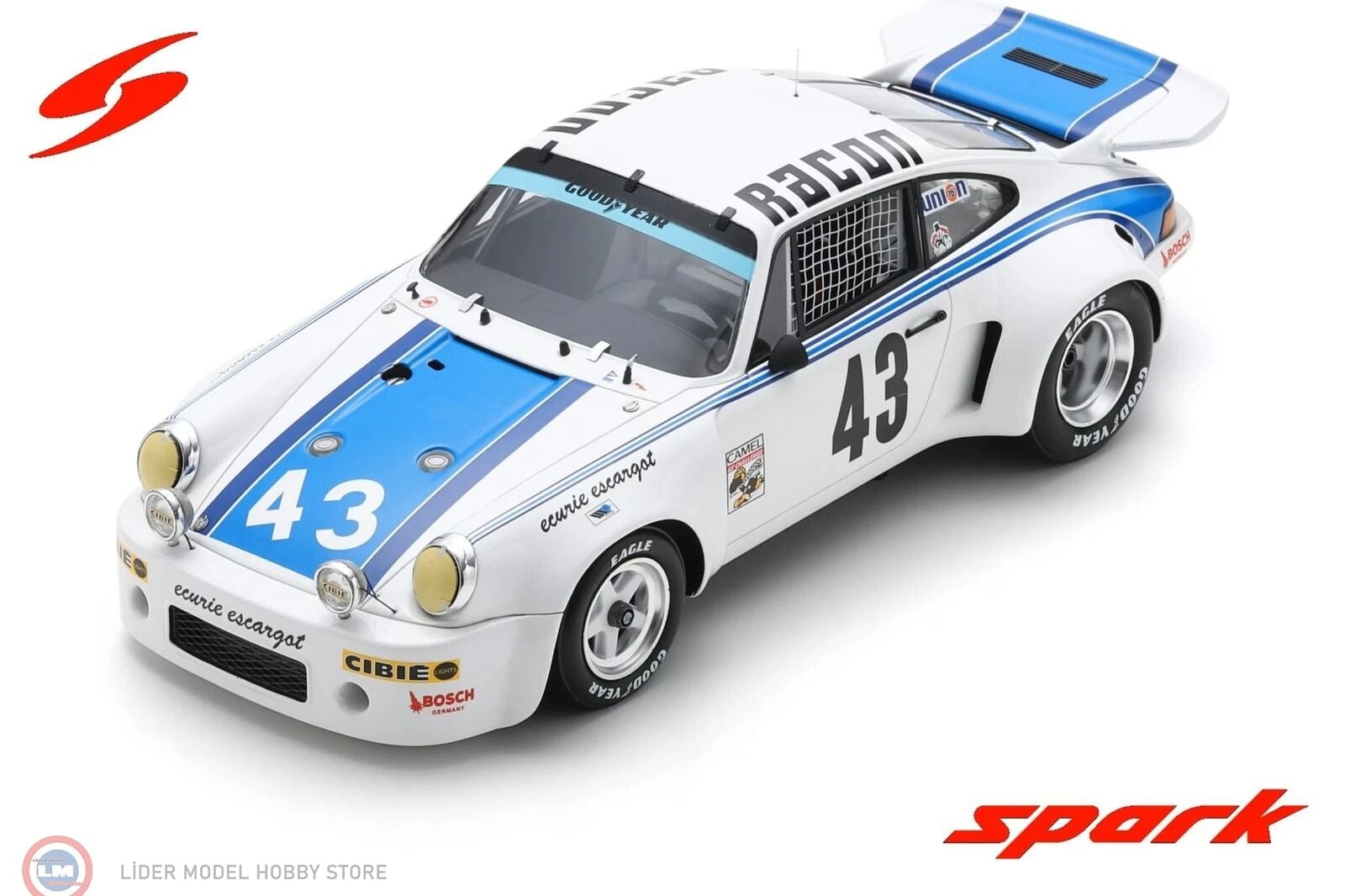 1:18 Spark Porsche 911 Carrera RSR #43 Winner Daytona 24H 1977