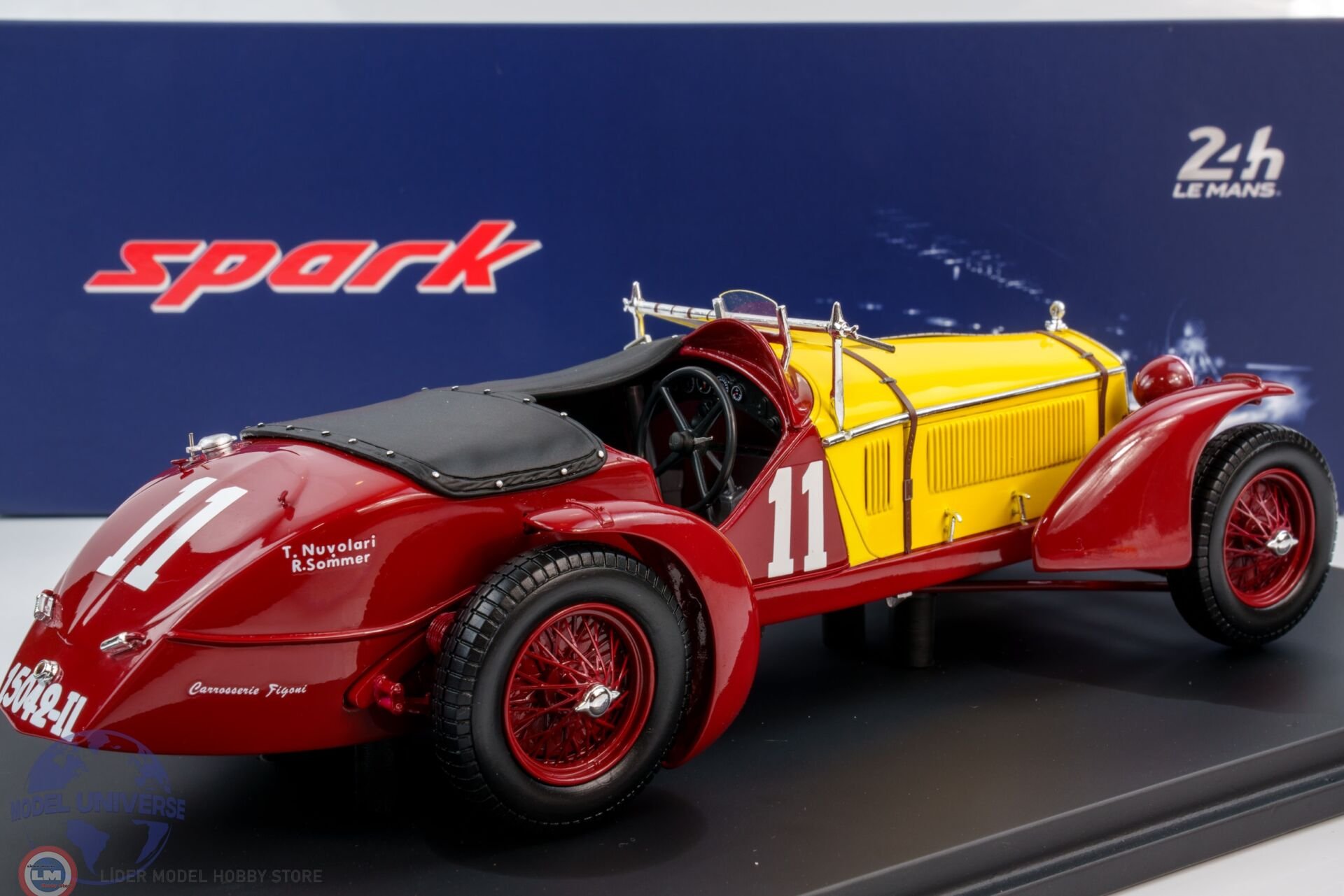 1:18 Spark Alfa Romeo 8C #11 Winner 24H Le 1933