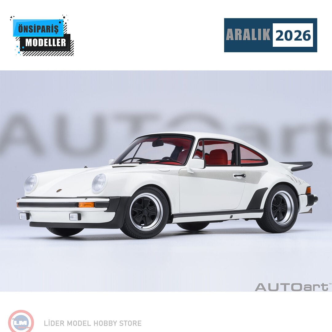 1:18 Autoart Porsche 911 Turbo 3.0 (930) (Grand Prix White)