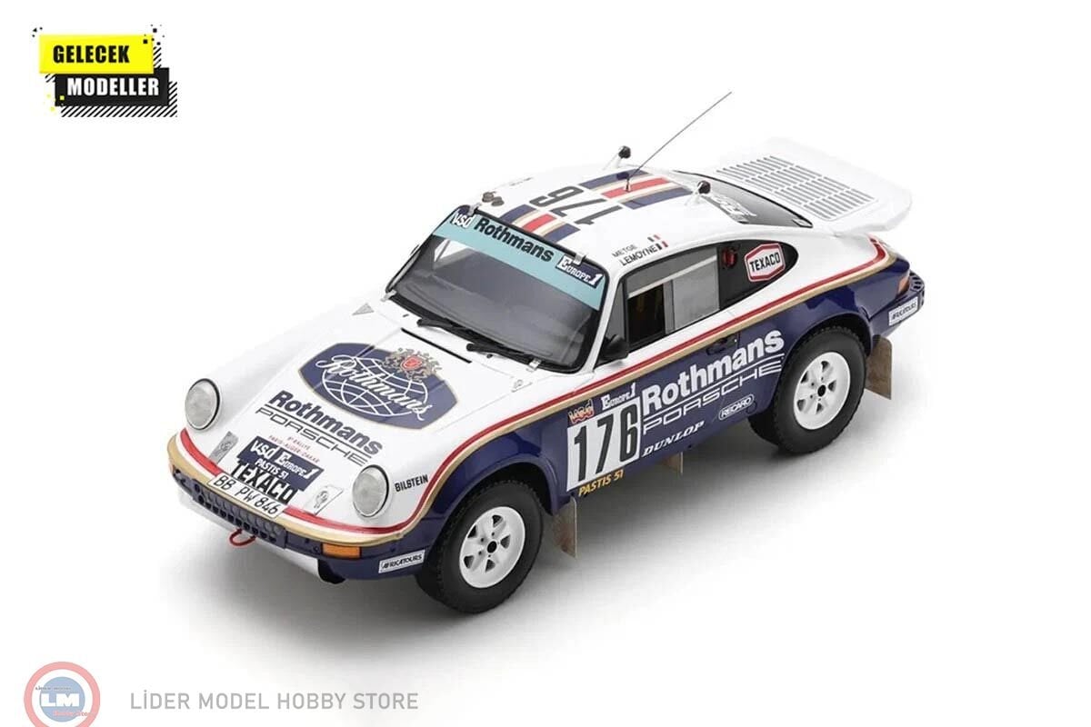 1:18 Spark Porsche 911 Carrera 3.2 4×4 (953) #176 Winner Paris-Dakar Rally 1984