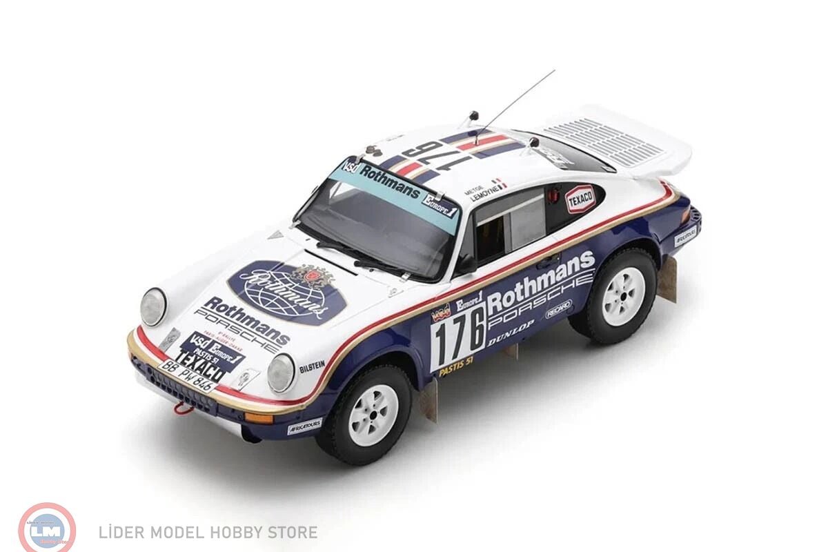 1:18 Spark Porsche 911 Carrera 3.2 4×4 (953) #176 Winner Paris-Dakar Rally 1984