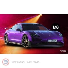 1:18 GT Spirit 2023 Porsche Taycan Turbo GT - Purple Sky Metallic