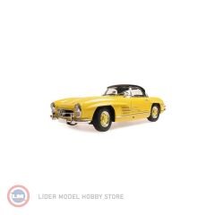 1:18 1958 MERCEDES-BENZ 300 SL ROADSTER (W198)– YELLOW – W HARDTOP