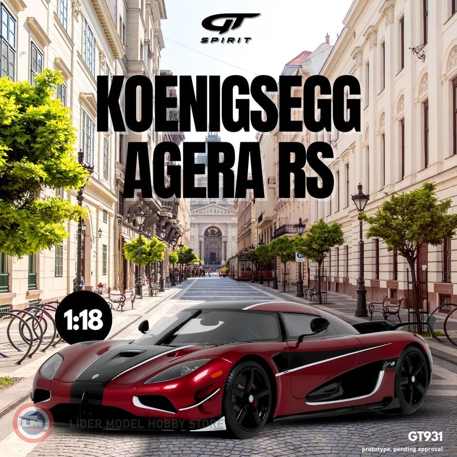 1:18 GT Spirit 2017 Koenigsegg Agera RS - Deep Red