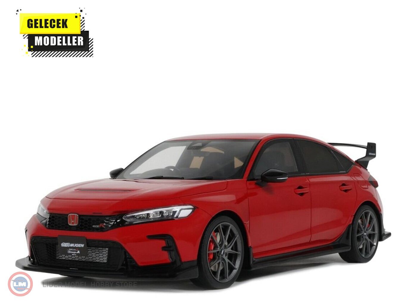 1:18 OTTO 2024 Honda Civic Type R FL5 Mugen Rally Red