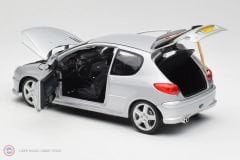1:18 Norev 2003 Peugeot 206 RC Aluminium Silver