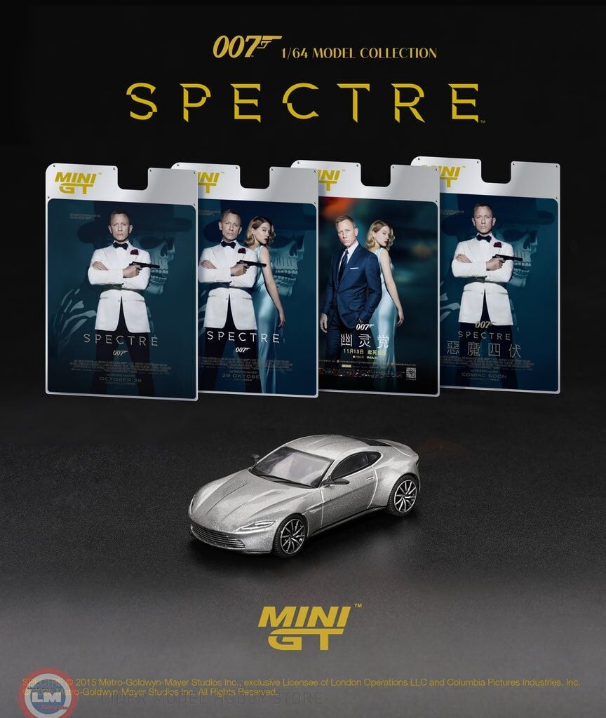 1:64 Mini GT 2015 Aston Martin DB10 SPECTRE ENGLISH PACKAGING