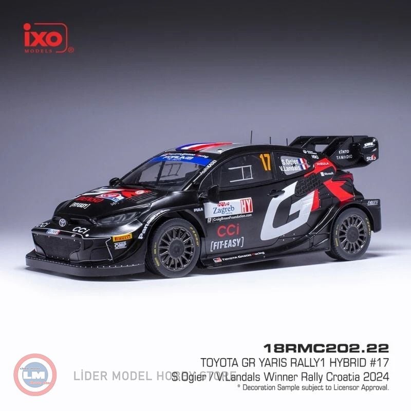 1:18 IXO 2024 Toyota Yaris Rally 1 #17, WRC, Rally Croatia